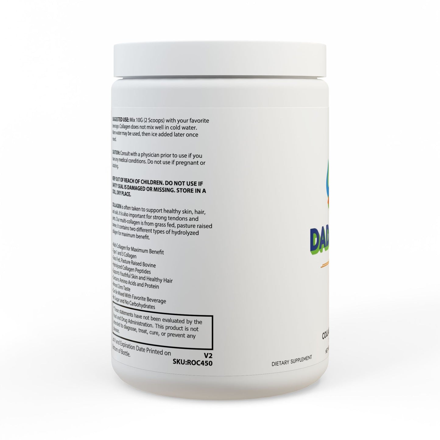 Collagen Peptides Type I & III Supplement (350g, 12.3oz)