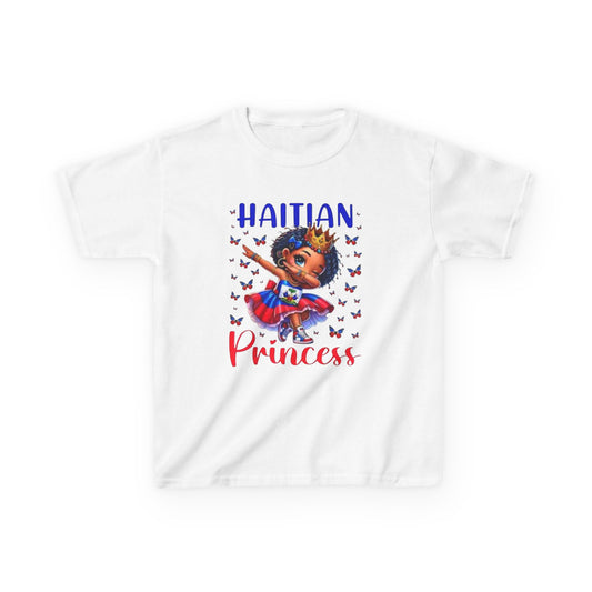 Haitian Princess Kids Tee, Kids Cotton T-Shirt, Birthday Gift, Cultural Pride Shirt, Toddler Graphic Tee, Kids Fashion Tee, Summer Shirt