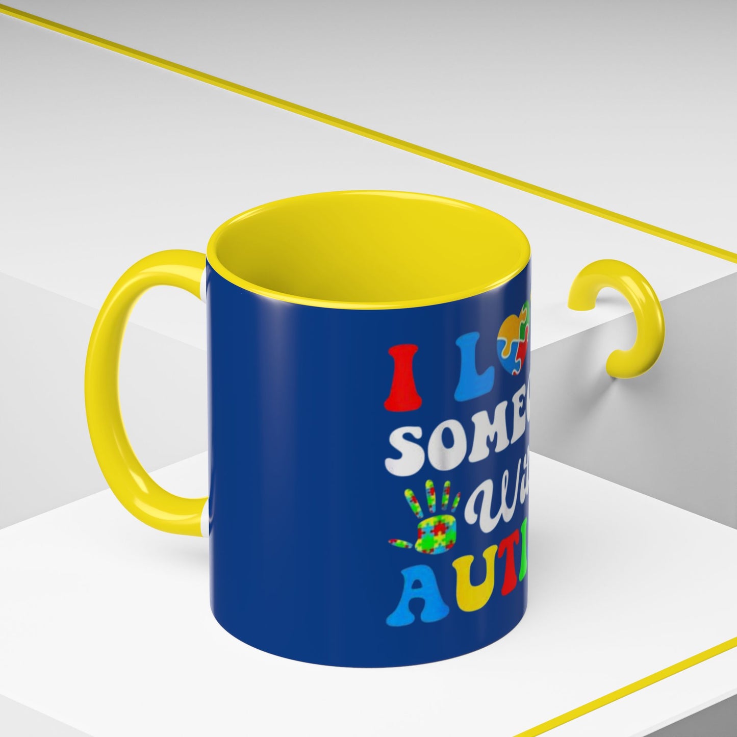 I Love Someone with Autism Coffee Mug | Supportive Gift for Autism Awareness, Colorful Mug for Parents, Motivational Drinkware, Unique [...]