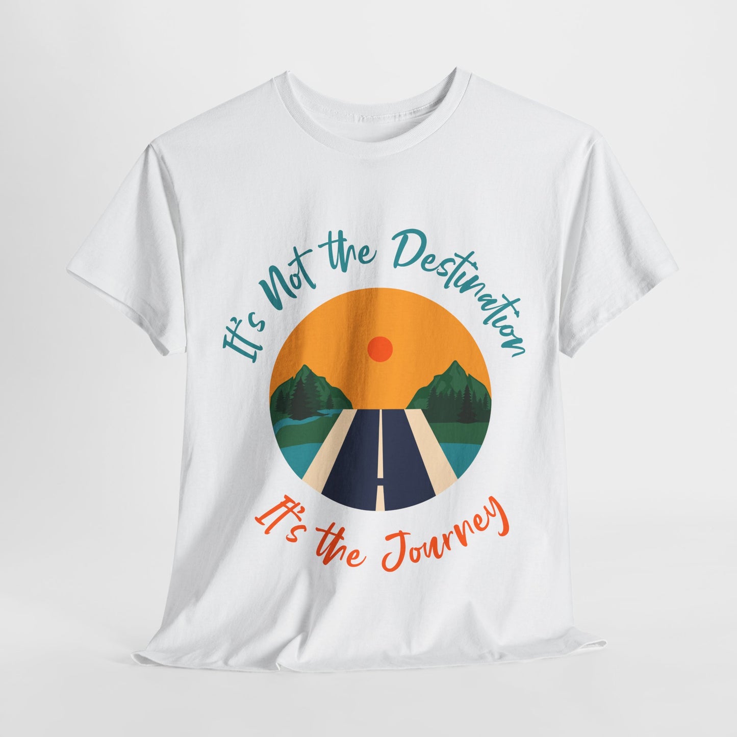 Journey-Themed Unisex Cotton Tee, Travel Shirt, Adventure Clothing, Gift for Travelers, Inspirational Tee, Road Trip Shirt