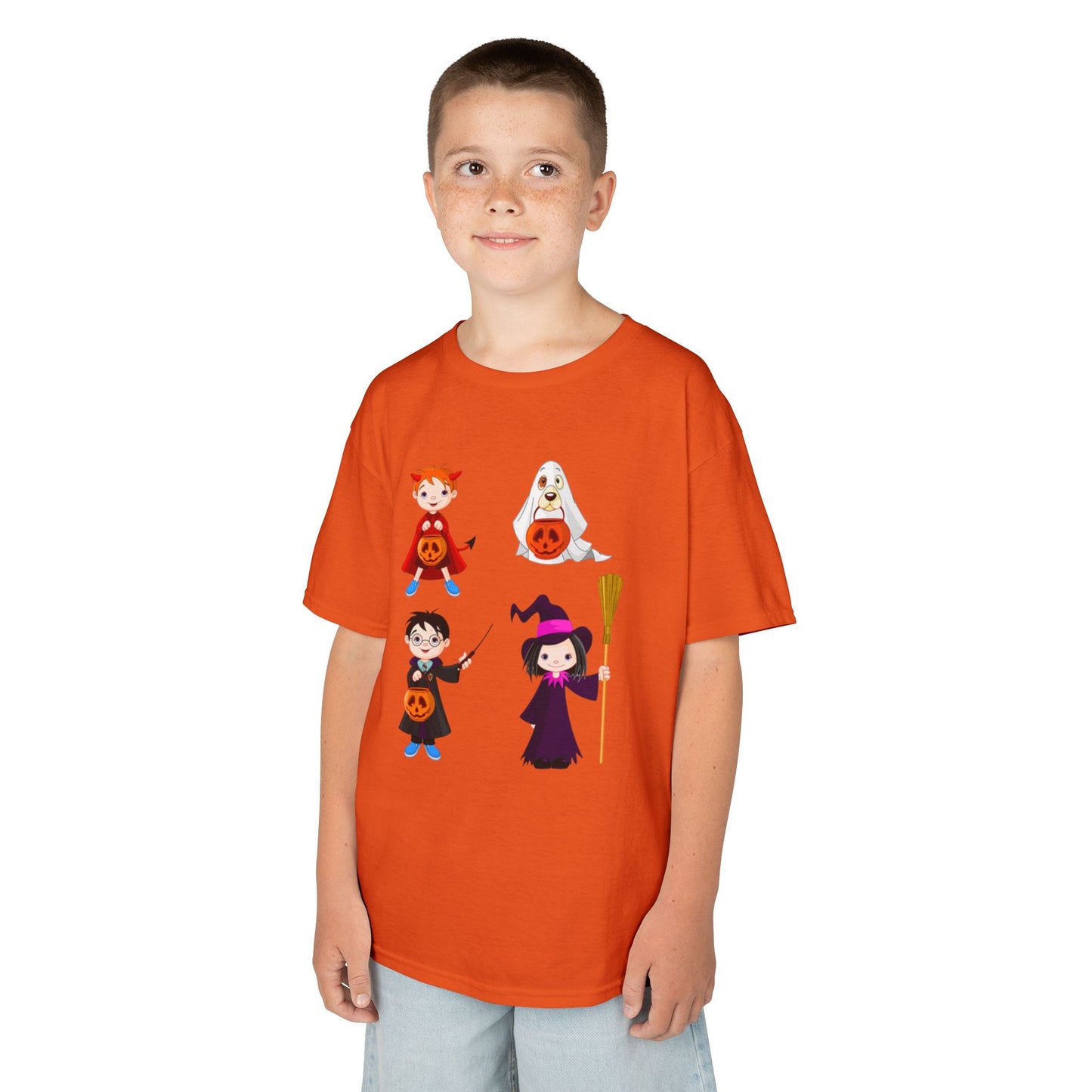 Halloween Kids Tee, Spooky Fun Shirt for Kids, Halloween Costume Top, Trick or Treat Shirt, Kids Party Wear, Fall Celebration Tee