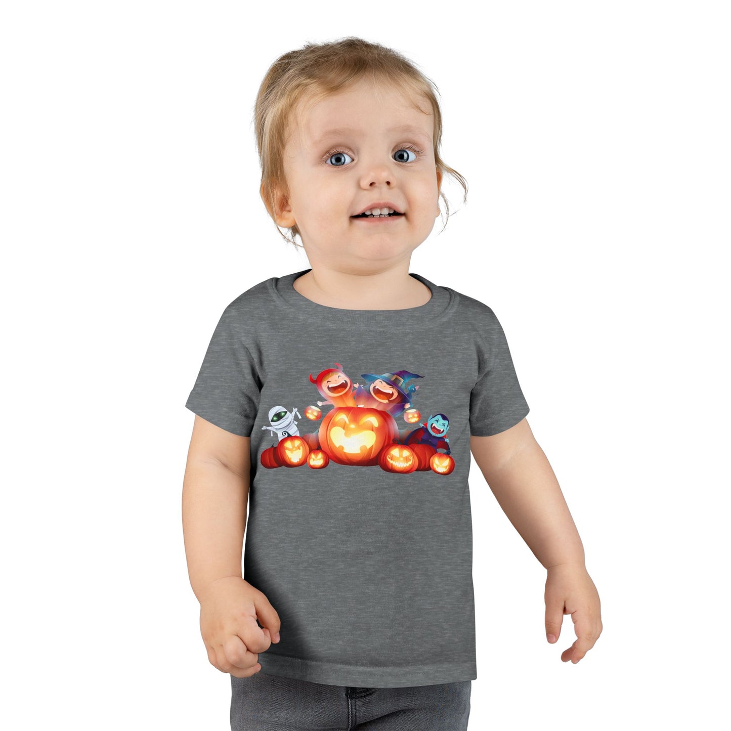 Toddler Halloween T-Shirt, Cute Kids Costume Tee, Pumpkin Graphic Shirt, Trick or Treat T-Shirt, Spooky Toddler Apparel