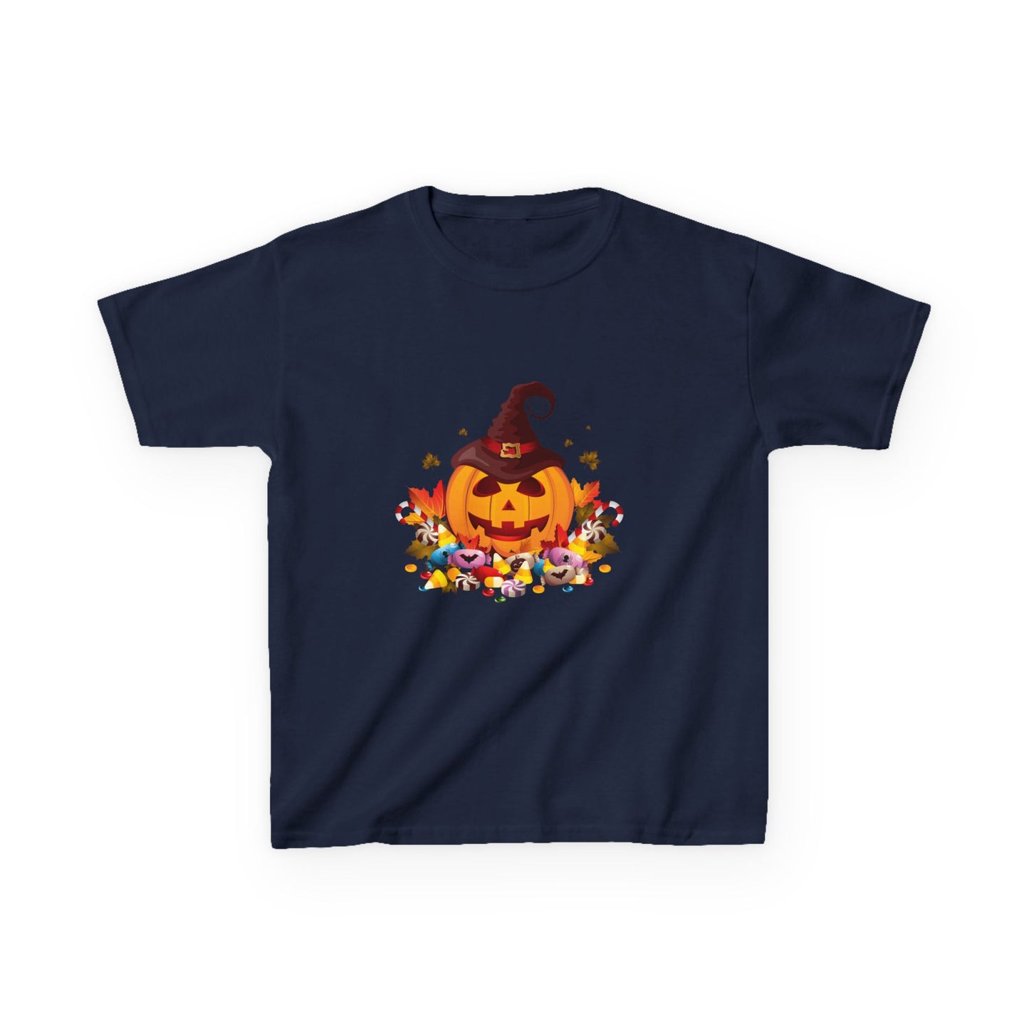 Halloween Pumpkin Kids Tee, Autumn T-Shirt, Spooky Shirt for Kids, Trick or Treat Costume, Fall Festival Clothing