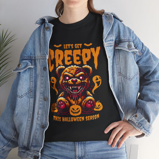 Halloween Creepy Tee, Unisex Halloween T-Shirt, Spooky Graphic Shirt, Fall Fashion, Fun Halloween Outfit, Trick or Treat Tee