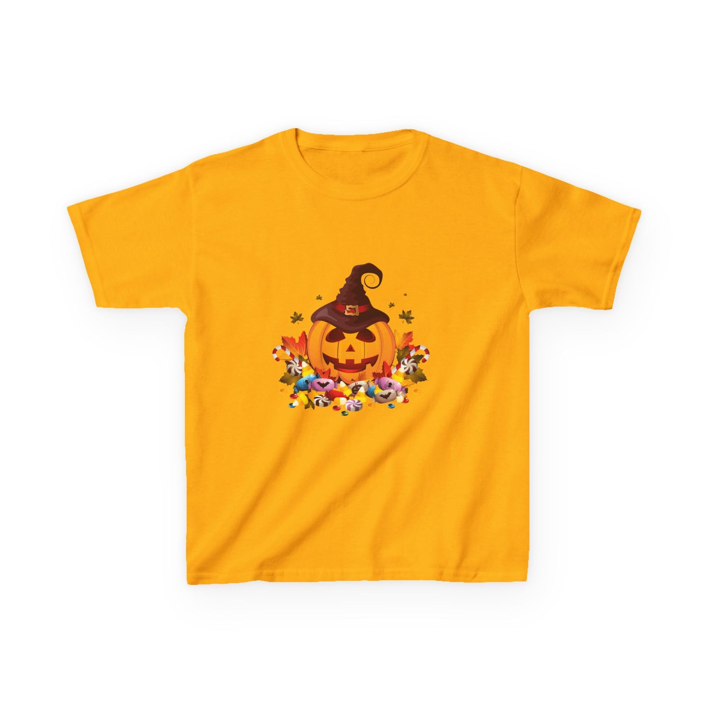Halloween Pumpkin Kids Tee, Autumn T-Shirt, Spooky Shirt for Kids, Trick or Treat Costume, Fall Festival Clothing