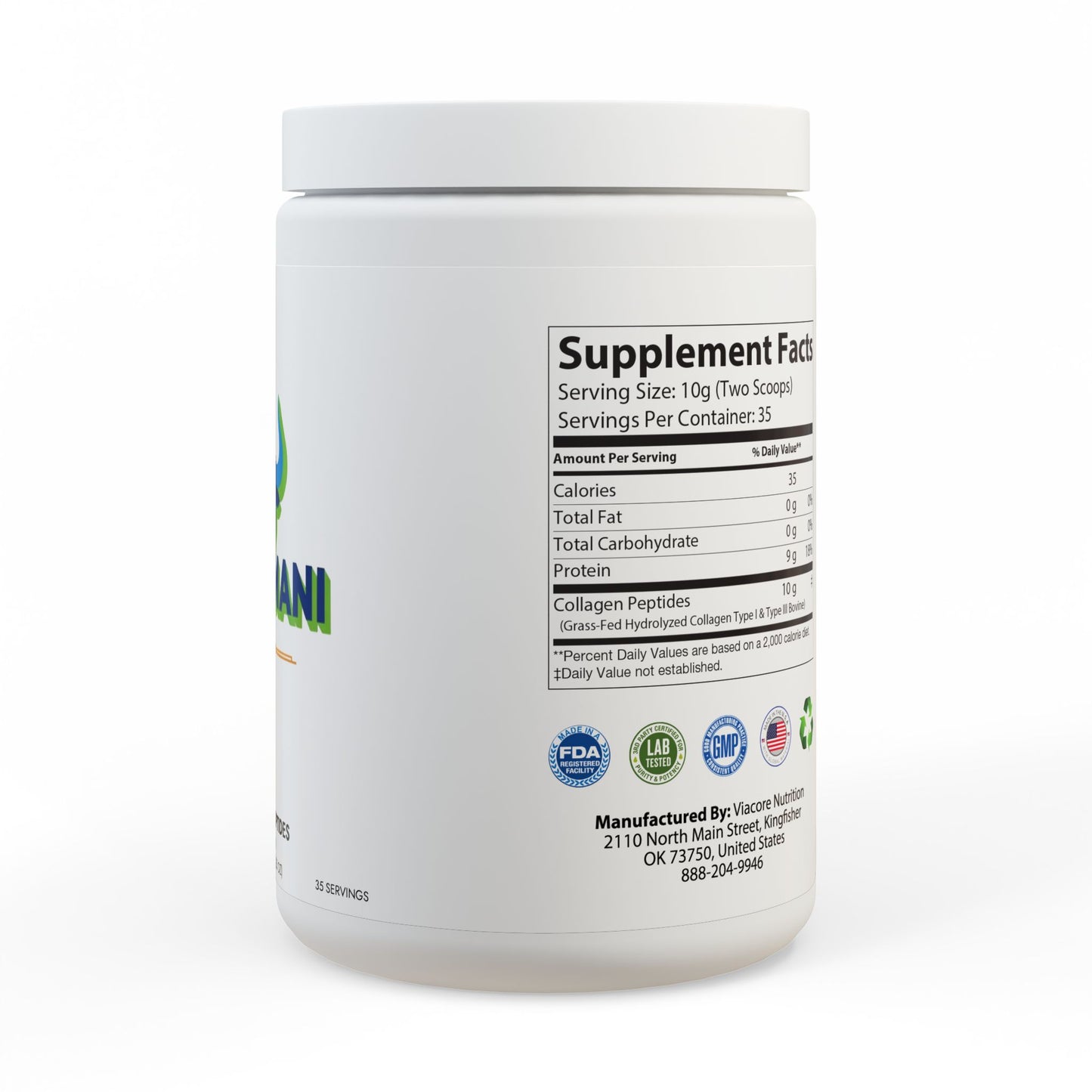 Collagen Peptides Type I & III Supplement (350g, 12.3oz)