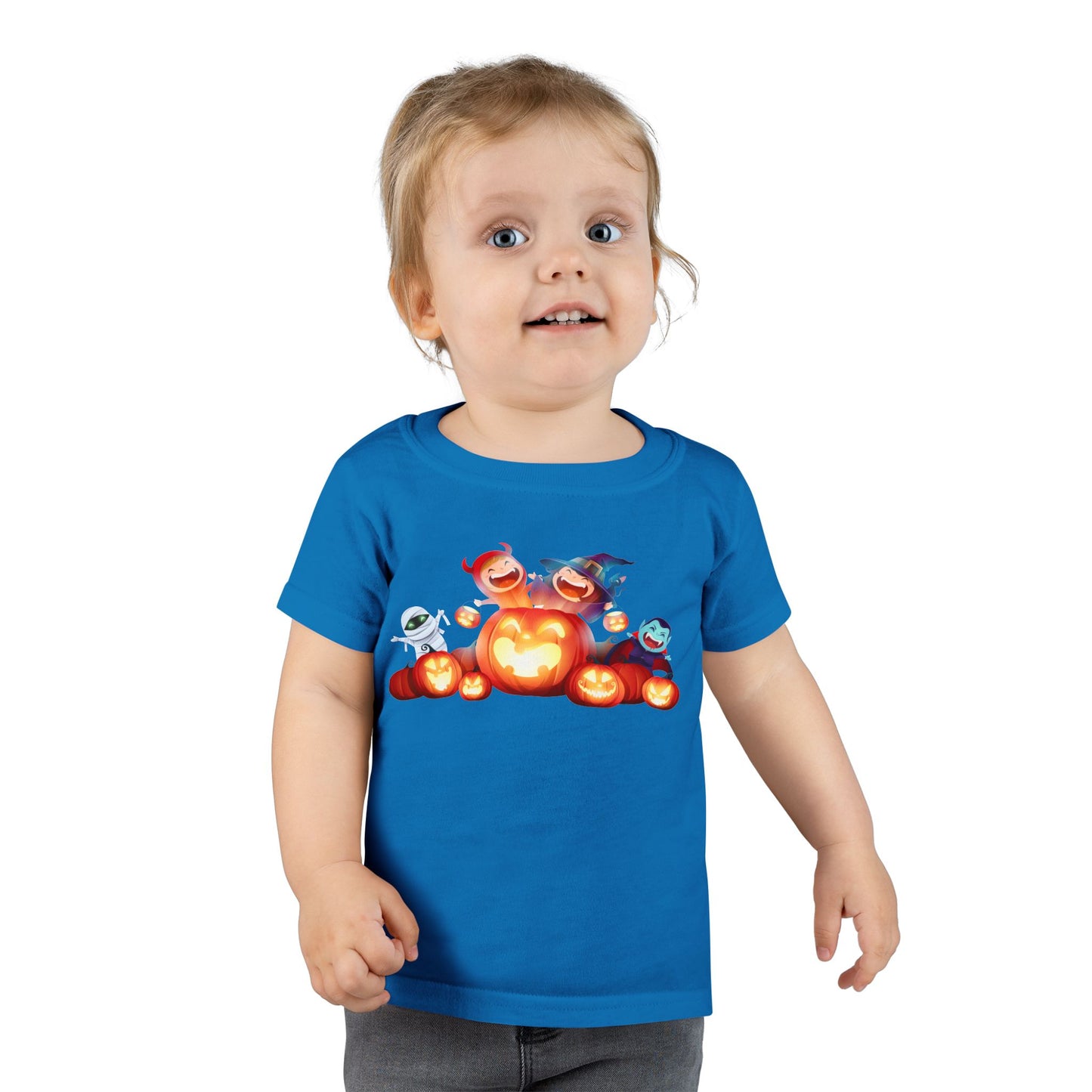 Toddler Halloween T-Shirt, Cute Kids Costume Tee, Pumpkin Graphic Shirt, Trick or Treat T-Shirt, Spooky Toddler Apparel