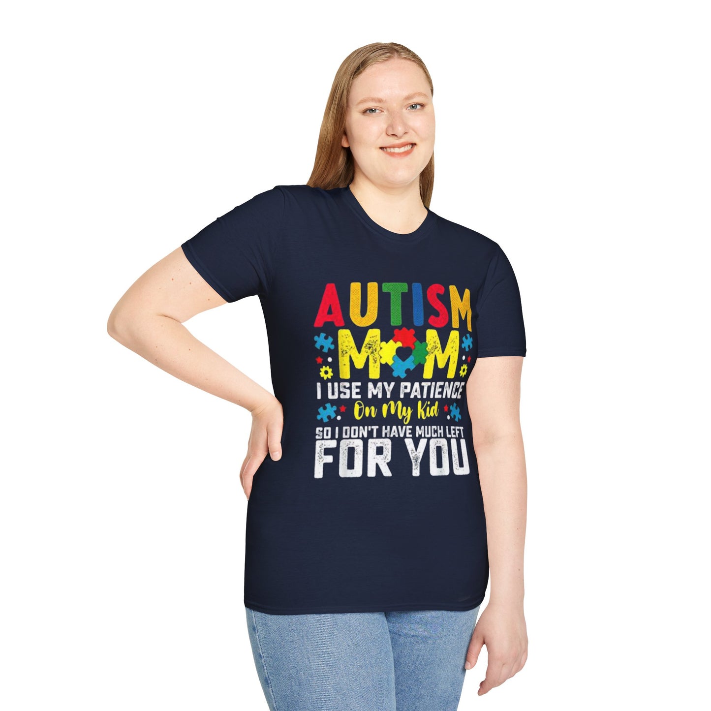 Autism Mom T-Shirt, Unisex Softstyle Tee for Mothers, Perfect Gift for Autism Awareness, Casual Family Wear, Comfortable Autism [...]
