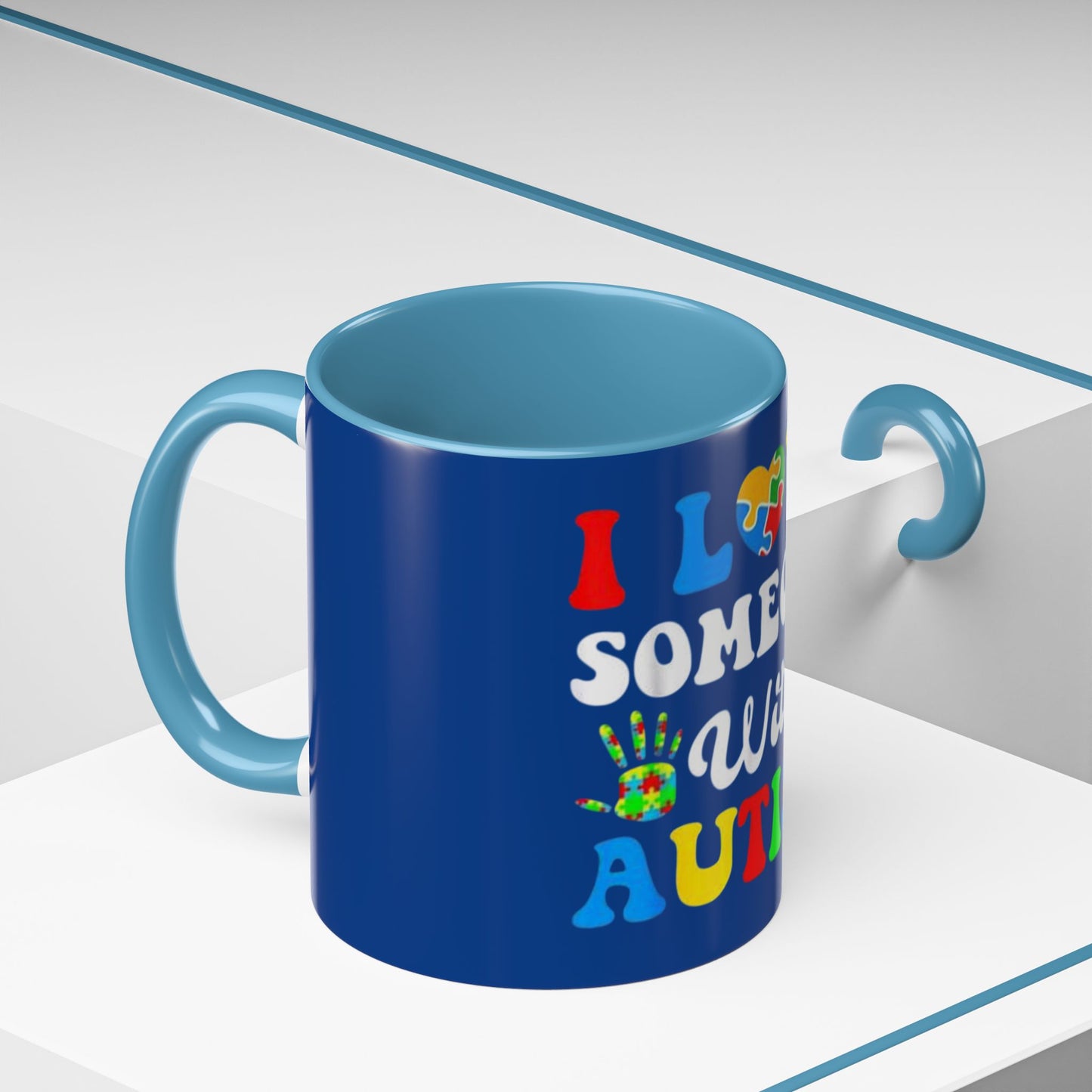 I Love Someone with Autism Coffee Mug | Supportive Gift for Autism Awareness, Colorful Mug for Parents, Motivational Drinkware, Unique [...]