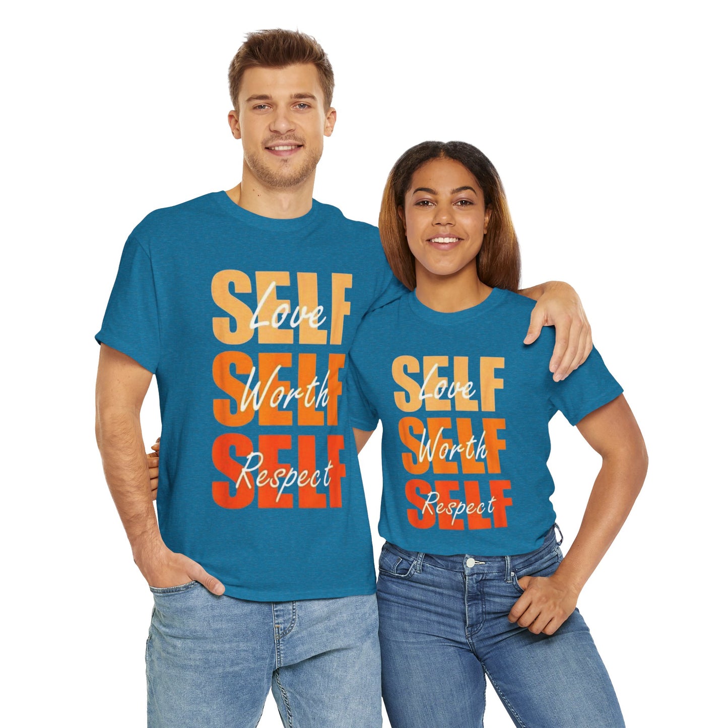 Motivational Unisex Tee: Love Self Worth Respect, Positive Affirmation T-Shirt, Gift for Encouragement, Self-Care Apparel, [...]