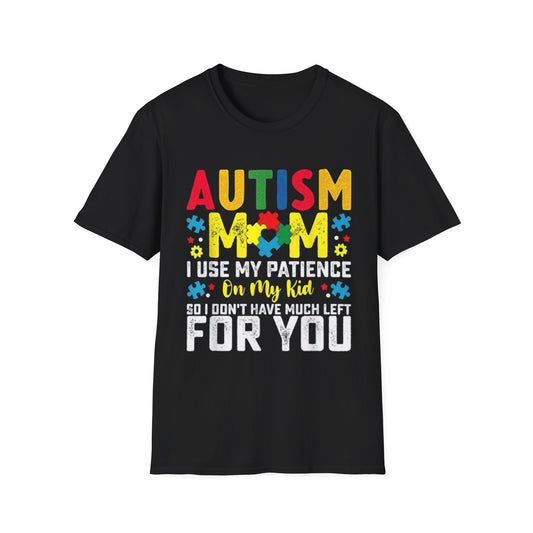 Autism Mom T-Shirt, Unisex Softstyle Tee for Mothers, Perfect Gift for Autism Awareness, Casual Family Wear, Comfortable Autism [...]