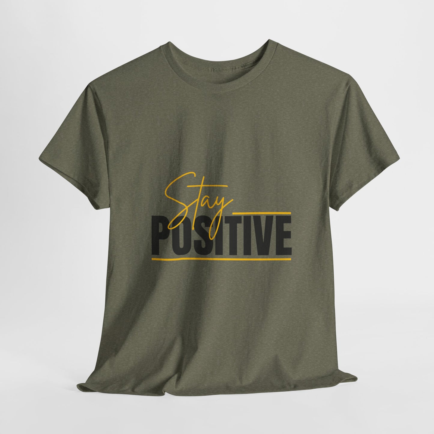Stay Positive Unisex Tee, Motivational T-Shirt, Inspirational Apparel, Gift for Friends, Positive Vibes Shirt