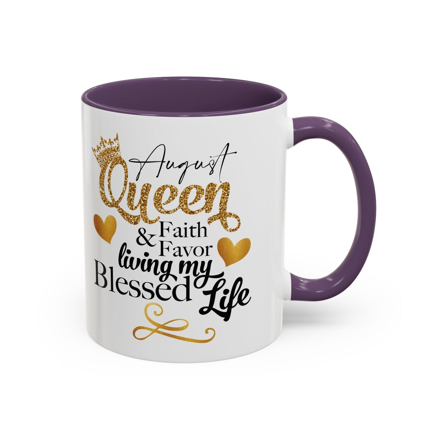 August Queen Birthday Mugs, Accent Coffee Mug (11, 15oz)
