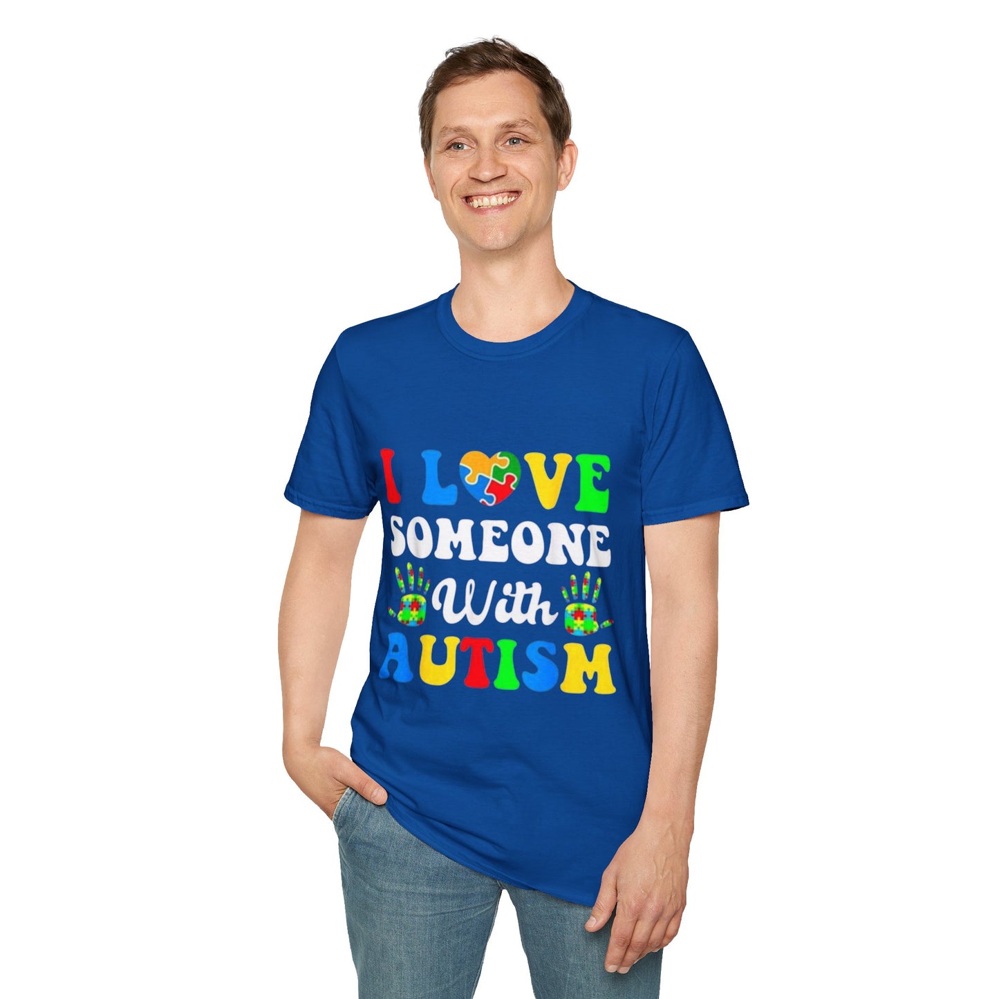 Unisex Autism Awareness T-Shirt, I Love Someone With Autism Shirt, Gift for Autism Supporters, Softstyle Tee for Awareness Events, [...]