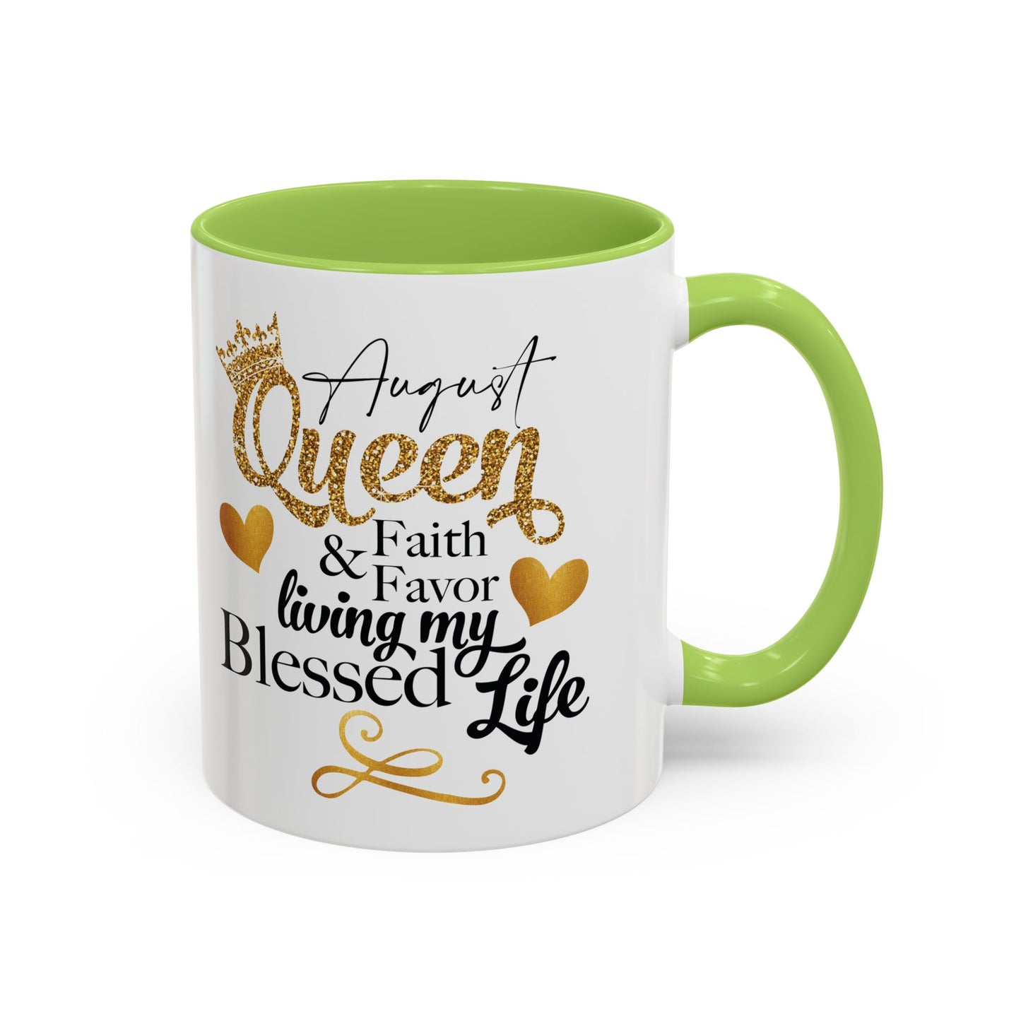 August Queen Birthday Mugs, Accent Coffee Mug (11, 15oz)