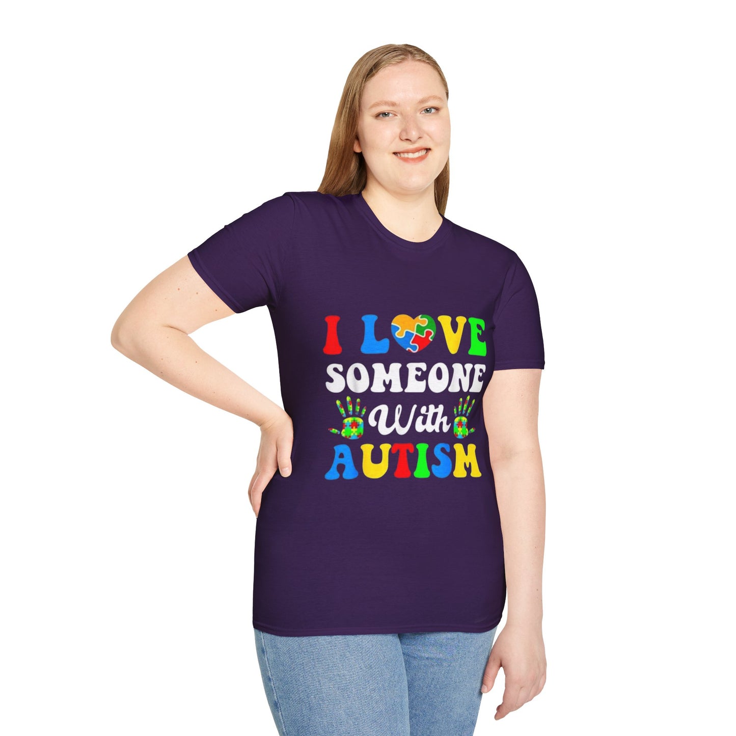 Unisex Autism Awareness T-Shirt, I Love Someone With Autism Shirt, Gift for Autism Supporters, Softstyle Tee for Awareness Events, [...]