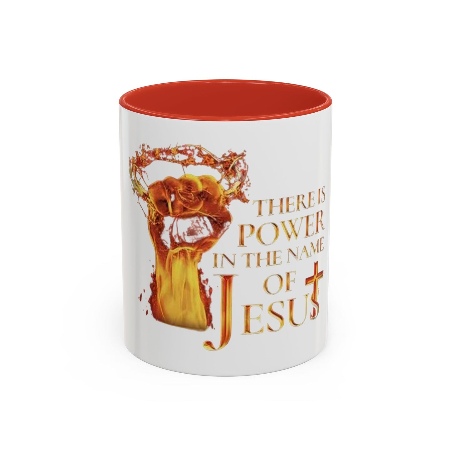 Power in the Name of Jesus Coffee Mug - Inspirational Gift for Christians, Faith-Based Decor, Religious Mug, Unique Coffee Cup, [...]