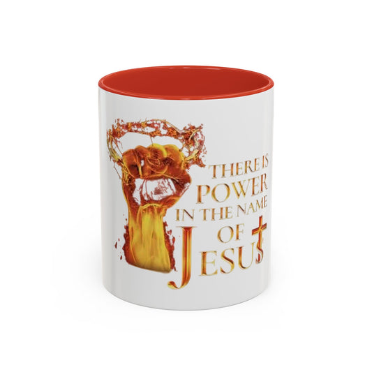 Power in the Name of Jesus Coffee Mug - Inspirational Gift for Christians, Faith-Based Decor, Religious Mug, Unique Coffee Cup, [...]