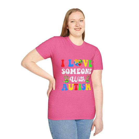 Unisex Autism Awareness T-Shirt, I Love Someone With Autism Shirt, Gift for Autism Supporters, Softstyle Tee for Awareness Events, [...]