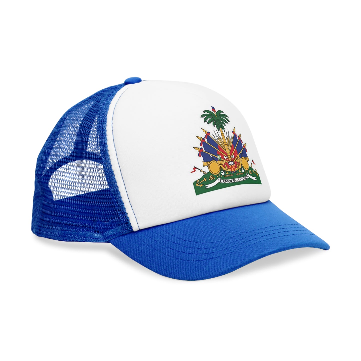 Haitian Flag Mesh Cap, Trucker Hat, Patriotic Hat, Summer Accessory, Festival Wear, Gift for Her/Him, Sports Cap