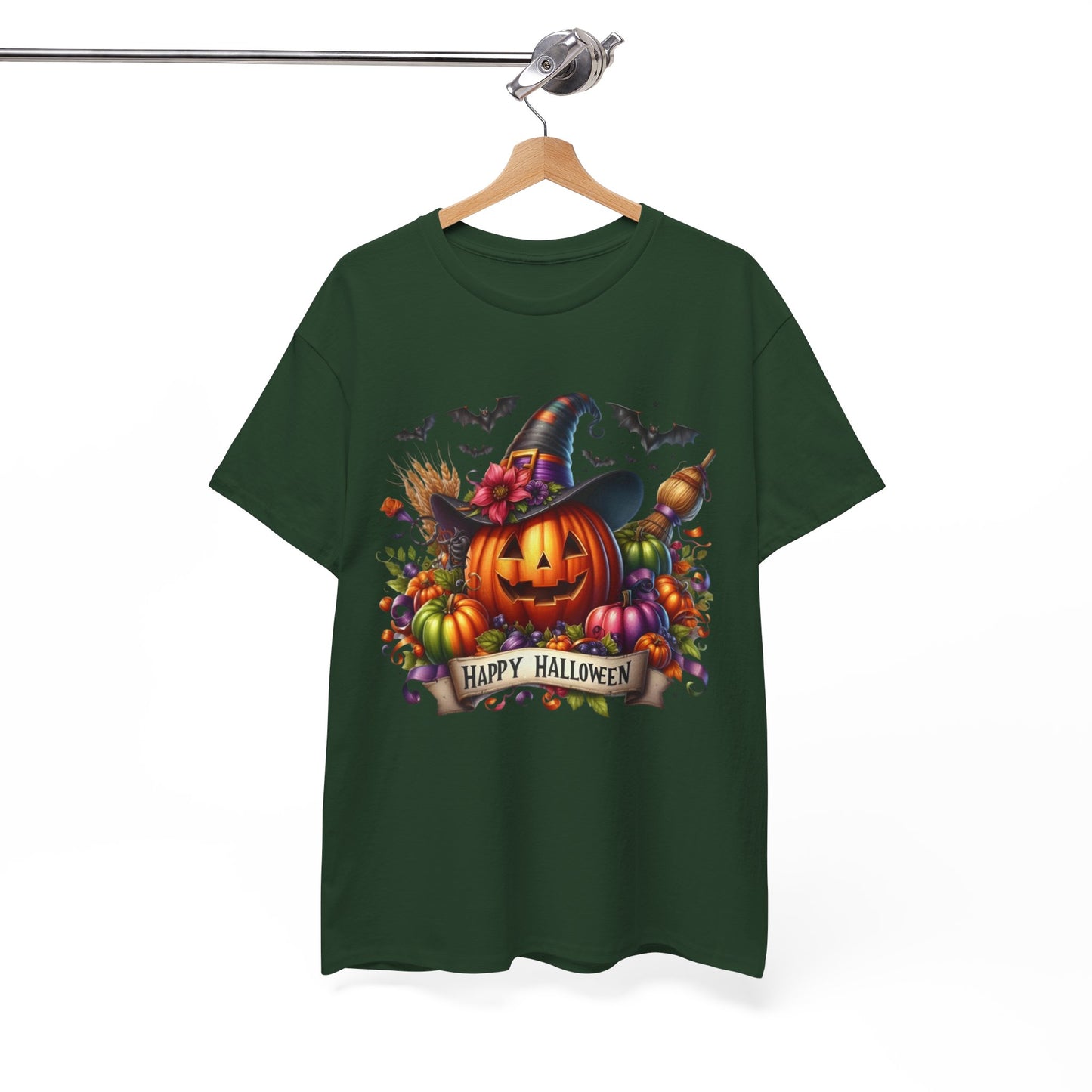 Happy Halloween Unisex Tee, Cozy Halloween Shirt, Pumpkin Graphic Tee, Fall Fashion, Casual Halloween Apparel, Gifts for Halloween Lovers
