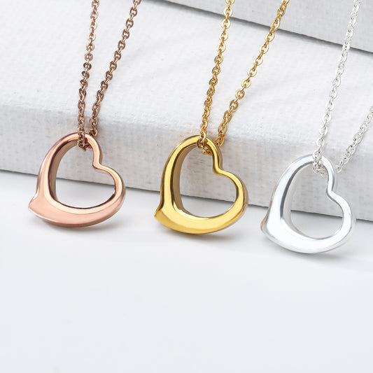 Women's Gold-plated 18K Love Pendant Necklace