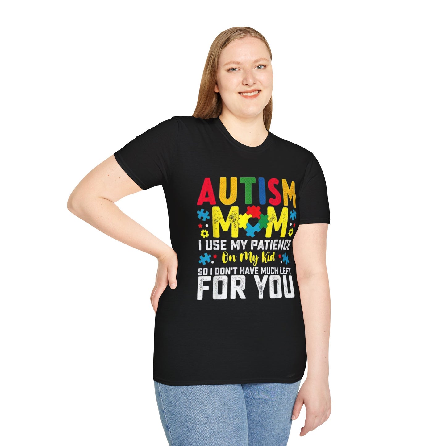 Autism Mom T-Shirt, Unisex Softstyle Tee for Mothers, Perfect Gift for Autism Awareness, Casual Family Wear, Comfortable Autism [...]