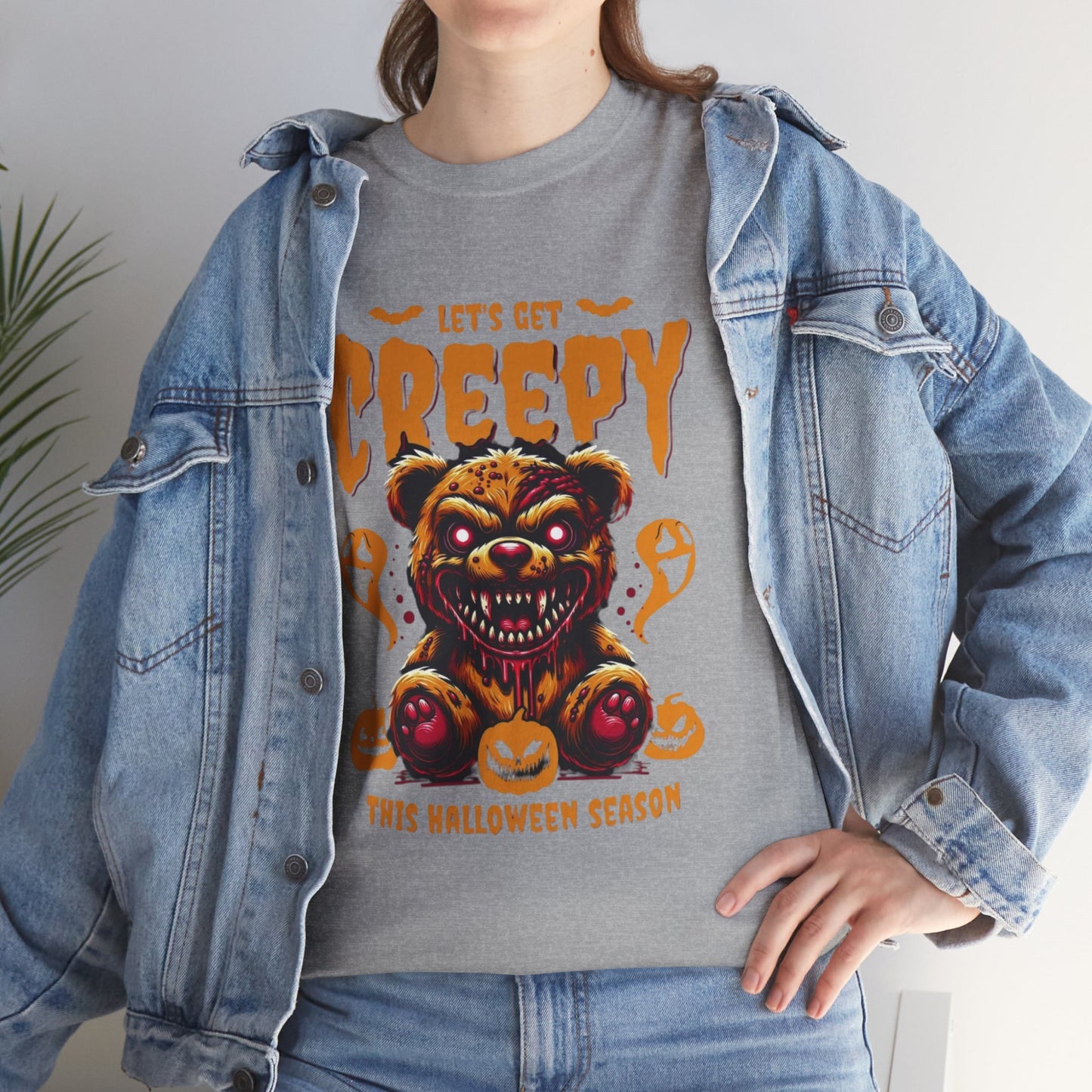 Halloween Creepy Tee, Unisex Halloween T-Shirt, Spooky Graphic Shirt, Fall Fashion, Fun Halloween Outfit, Trick or Treat Tee